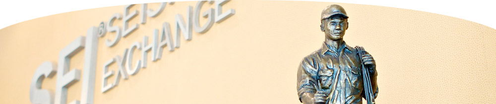 header image of SEI signage and statuary