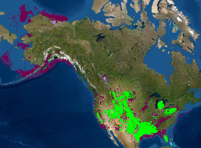 picture of SEI's seismic library map