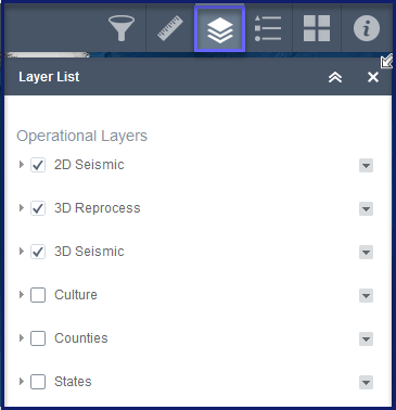 Screenshot of mapping layer dialog