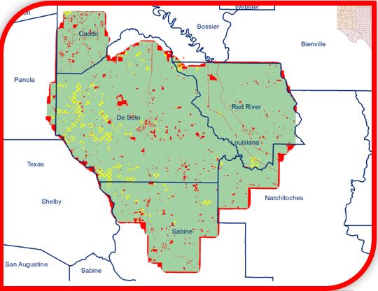 Map of newly released Haynesville 3D survey