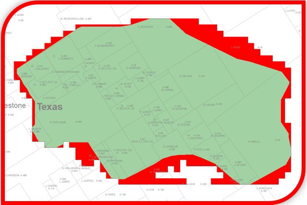 Map of Tippie Ranch survey