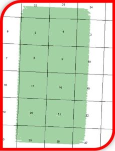 Map of Rhoades seismic survey