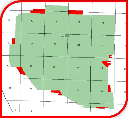 Map of Benona 3D Survey