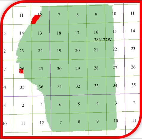 Map of Ormsby 3D Survey